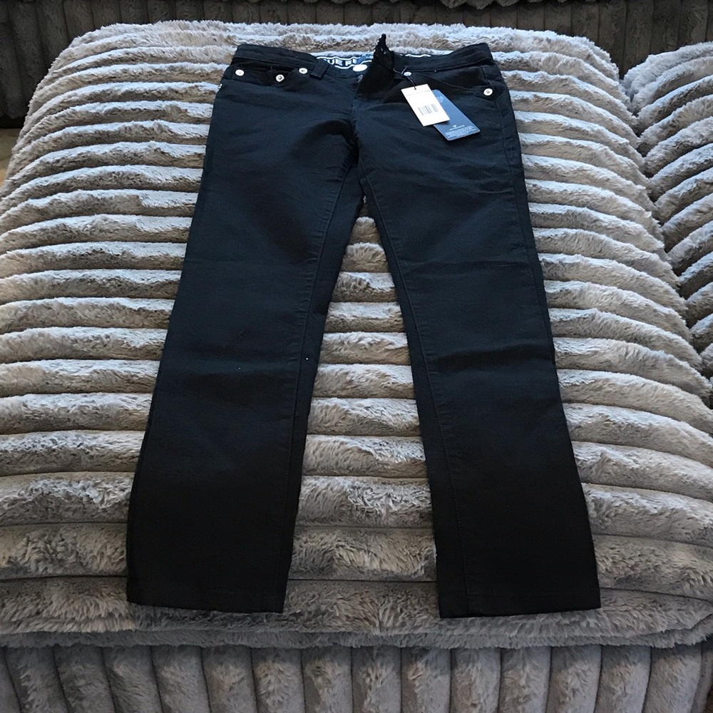 True Religion Men's Classic Black Jeans